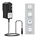 TTODDE AC/DC 6V 2A Adapter Power Supply 12W 100-240V with 4.0x1.7mm & 3.5x1.35mm Plugs - Universal 6V Device Charger (200mA-2A Compatible)