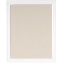 DesignOvation Bosc Framed Linen Fabric Pinboard, 23.5x29.5, White