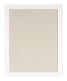 DesignOvation Bosc Framed Linen Fabric Pinboard, 23.5x29.5, White