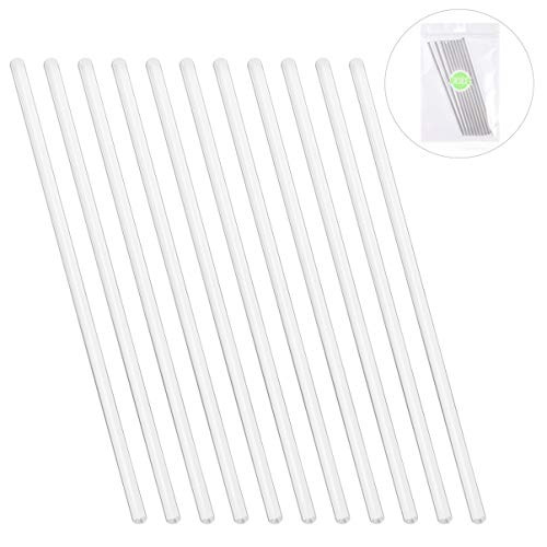 Ukcoco 10Pcs Glass Stirring Rod High Temperature Resistant Glass Stir Stick For Stir Hot Cold Beverages Cocktails Drinks Mixtures #TOP3