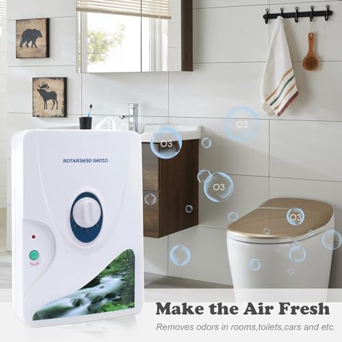 YOWOMTA Gerador de máquina de ozônio para água e ar, 600 mg/h, máquina multiuso de ozônio, limpador