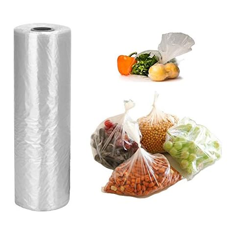 12 x 20 inches Plastic Produce Bag,350 Bags/Roll,for Fruits, Vegetable, Bread, Food Storage. Cover
