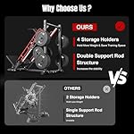 Dripex Leg Press Machine, Leg Press Machines for Home Gym, Professional Leg Press Hack Squat Machine Combo with 4 Weight Plate Storage Holders for Full Lower Body Workout - Weight Plates Not Included - Image 4