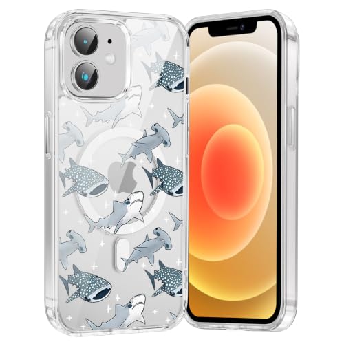 Coque souple iPhone 12 esthétique requin baleine pour éviter les rayures
