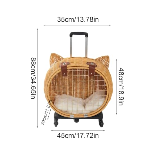 Caja de transporte transpirable para gatos, perros, gatitos y cachorros 7