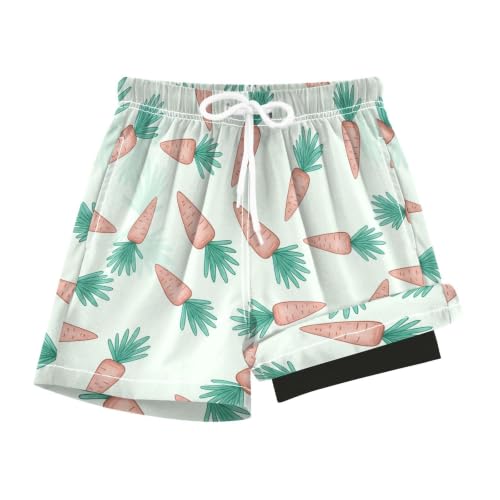 SLHKPNS Boy Swim Trunks with Compression Liner Size 7