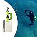 Yiju Writing Slate for Diving, Underwater Writing Pad with Swivel Clip and Pencil,Handwriting Plate Notebook,Underwater, Green