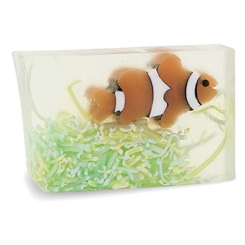 Primal Elements Glycerin Bar Soap | Helps All Skin Types, Sensitive, Oily & Dry Skin | No Parabens, Vegan, Gluten Free, 100% Vegetable Base - (Clownfish, 1-Pack) #TOP2