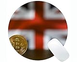 Gaming Runde Mauspad Benutzerdefinierte, Dollar Bitcoin Währung Gummi Runde Mauspad