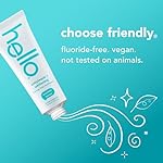 Hello Antiplaque Toothpaste, Fluoride Free for Teeth Whitening with Natural Peppermint Flavor and Tea Tree Oil, Peroxide Free, Gluten Free, SLS Free, 3 Pack, 4.7 OZ Tubes - Image 3