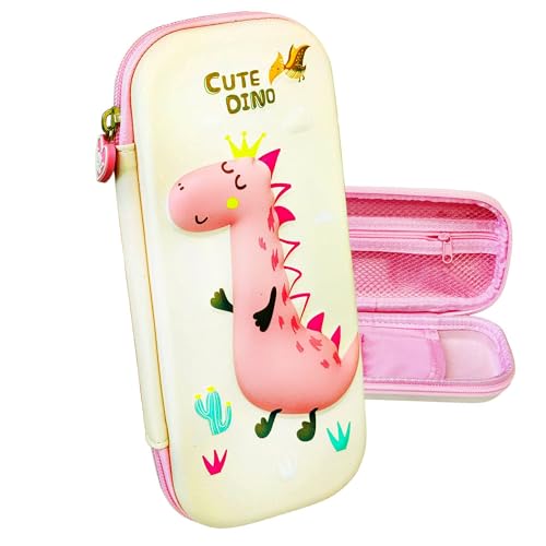 Image of FunBlast Multipurpose Zipper Stylish Large Capacity 3D Embossed Pencil Case for Girls, Hardtop EVA Pen & Pencil Pouch Bag Case for School Supplies for Kids, Mermaid Pouch for Girls