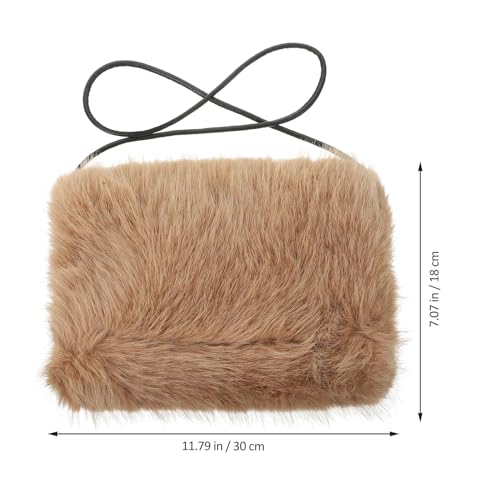 Manguito de pelo sintético VILLCASE para invierno y bodas 7