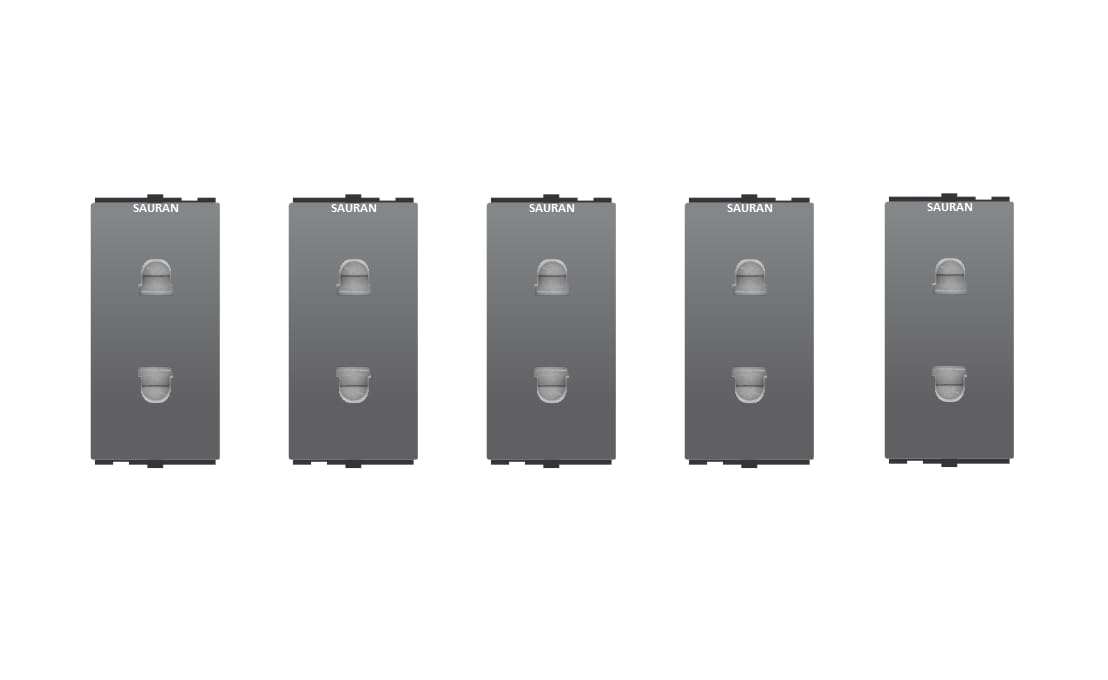 SAURAN Electrical Switch Black 2 Pin Socket With Safety Shutter (5)-image-42