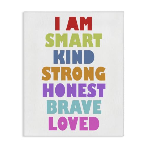 Smart Self Worth Affirmation, 24 x 30 Inch Canvas Wall Art