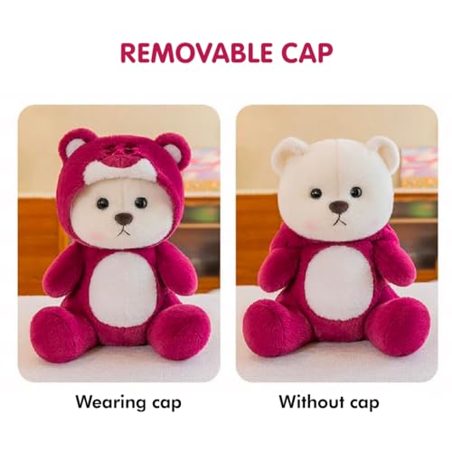 Image of Cionum Soft Plush Toy for Kids - Cute Stuffed Animal Soft Toy - Soft Cuddly Toy for Baby Boys & Girls, Return Gift & Room Decor - Hooded Hat Bear 30cm
