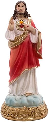 8" Sacred Heart of Jesus Statue | Christian Home Decoration | Great Catholic Gift for Baptism, First Holy Communion, Weddings, Graduation, and Confirmation