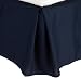 Clara Clark ® Premier 1800 Collection Solid Bed Skirt Dust Ruffle, King Size, Navy Blue