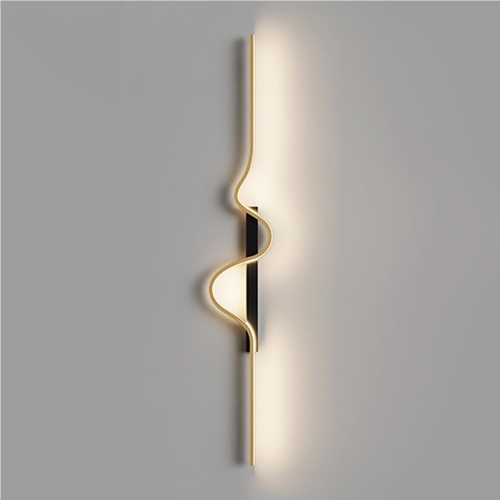 SXECAEPS Modern Minimalist Linear Wall-Mounted Light Decor Indoor Hardwired Wash Wall Sconce Lamp for Living Room Bedroom Hallway Corridor Conservatory(4000K,100cm)