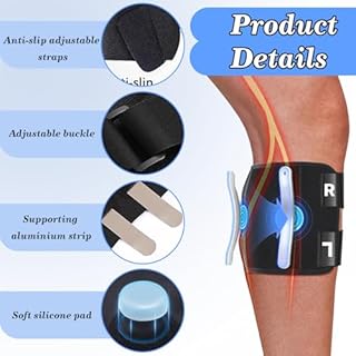 Diyxisk Fascia per Nervo Sciatico Massaggio Sciatica Ginocchiera Sciatica Polpaccera Compressione Uomo Adatto per Lavoro D'ufficio Passeggiate o Attività Fisica Leggera