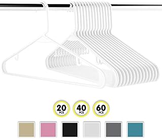 NEATERIZE Plastic Clothes Hangers| Heavy Duty Durable Coat and Clothes Hangers | Vibrant