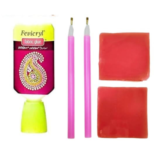 Bharat Glue stick Pen 2 Nos and 20gm Fabric Glue 1 No combo– Strong & Quick-Drying Adhesive for Embellishments, Mirrors, Patches, Stones, Laces & Sequins & DIY Projects-image-24