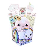 Glitter Galaxy Mystery LookSee Gift Box | Includes 6 Glitter Galaxy Themed Collectibles Unicorns Poop Narwhals | Perfect for Glitter Galaxy Fans | Packaged in A Square 6-Inch Gift Box