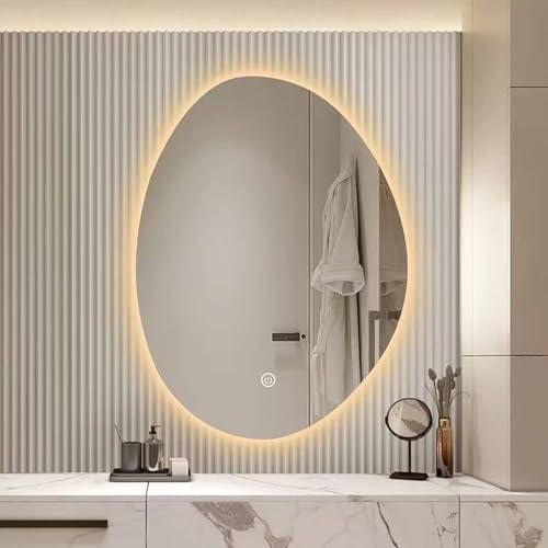 Miroir salle de bain LED avec rétro-éclairage 3 couleurs variables
