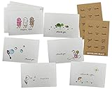 Summer Collection Thank You Cards - 24 Cards & Envelopes