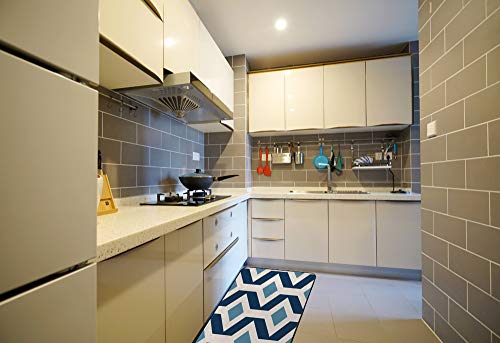 Tapis de cuisine lavable en machine imperméable 39x20 antidérapant - 4