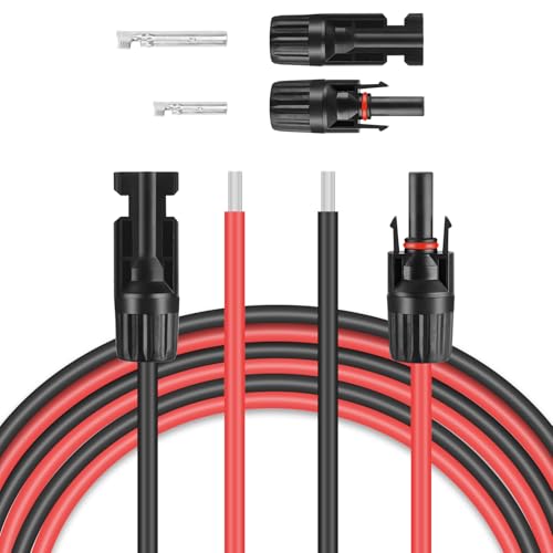 Câble solaire 10 AWG rallonge photovoltaïque 6m avec kit adaptateur TBER