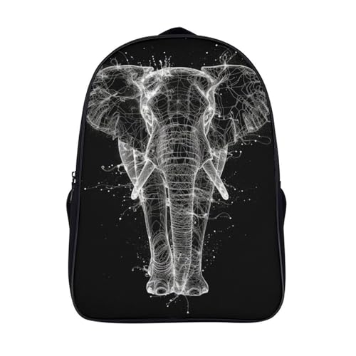 Mochilas escolares infantiles 3D de elefante con estuche para niñas y niños