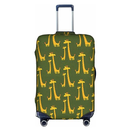 Housse de bagage pliable motif girafe blanche pour protéger sa valise