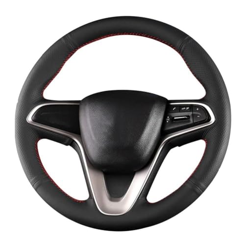 LIANFMX Car Steering Wheel Leather Steering Wheel Cover Hand-Stitched, for Chevrolet Monza Cruze Crvalier Malibu Captiva