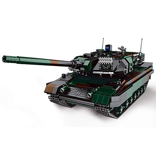 Baustein Panzer Modell German Leopard 2A6 Militär Panzer Bauset 1346 Klemmbausteine kompatibel mit LEGO Technik… – Bild 4