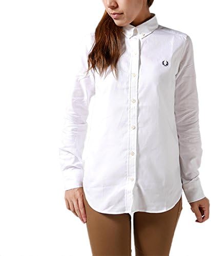 Amazon Fred Perry フレッドペリー ボタンダウンオックスフォードシャツ F8199 オックスフォード 長袖 シャツ ボタンダウン 無地 レディース 正規取扱品 S 1 White 10 シャツ ブラウス 通販