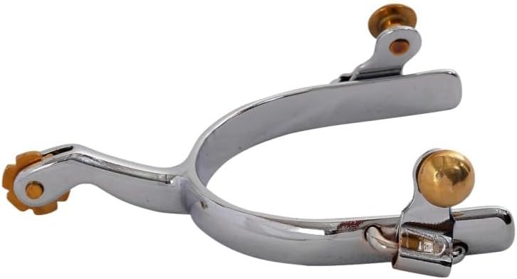 Circle Y Diamond R Mens Chrome Roper Spurs