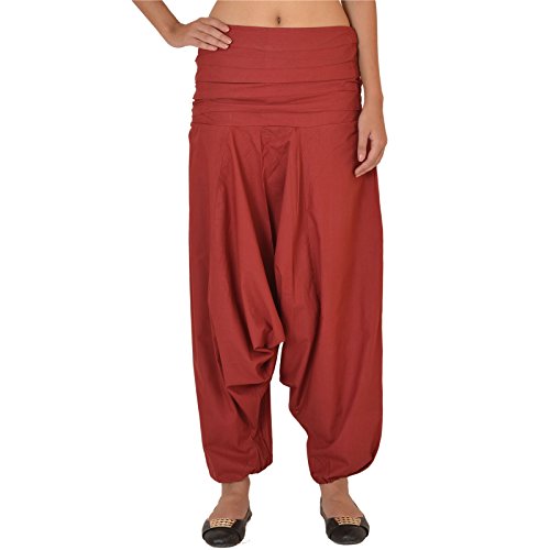 Damen-Yoga-Hose aus Baumwolle von Skirts & Scarves (lila) Gr. One size , kastanienbraun Cover