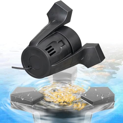 Skimmer Flotante 70W para Estanque con Bomba 3000-4200 L/h y Sistema de Filtración, Cesta de Filtro Extraíble