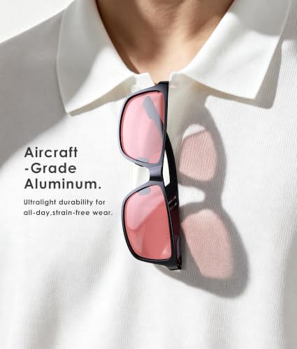 Image of ANYLUV Blue Light Blocking Glasses Men Computer Gaming Glasses Lightweight Al-Mg Metal Anti Eyestrain Eye Protection
