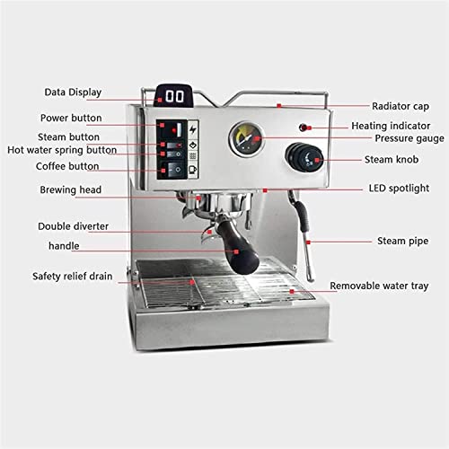 Cafetera Espresso con Molinillo y Medidor de Presión miniatura 4