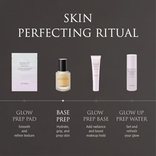 Image of YUNJAC YUNJAC Base Prep (0.85 fl oz) - Grip Primer, Skin Perfecting Makeup Base for Korean Skin Prep. Silicone-Free, Serum Texture for Glowing, Flawless, and Long-Lasting Makeup