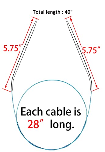 Image of Size 6 Circular Knitting Needles 40 Inch Metal Large Round Needles for Magic Loop Blankets Sweaters Scarves Stainless Steel 100 cm 4 mm, for Beginners & Knitters