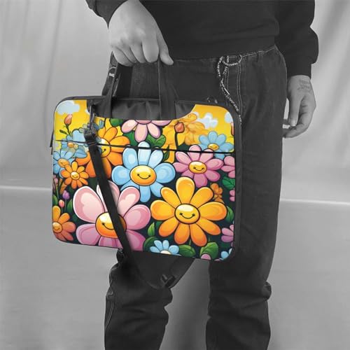 Bolsa para portátil KHiry con diseño de flores miniatura 2