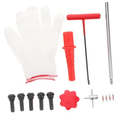 PRETYZOOM 1Set Tire Valve Stem Repair Kit Portable Tire Tool for Cars Trucks Bikes Multi Functional Valve Core Remover and Installer Durable Construction Compact Design for Easy