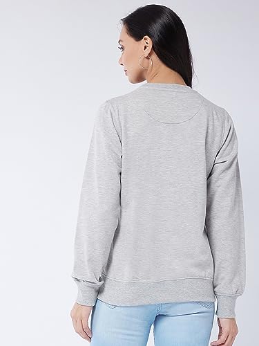 Image of Modeve Women Printed Hooded Sweatshirt for Winter