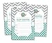 50 Elephant Invitations and Envelopes - Mint (Large Size 5x7)