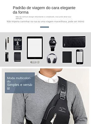 NUTOT bolsa de peito,bolsa masculina transversal impermeável?pochete transversal masculina ?Enviar c