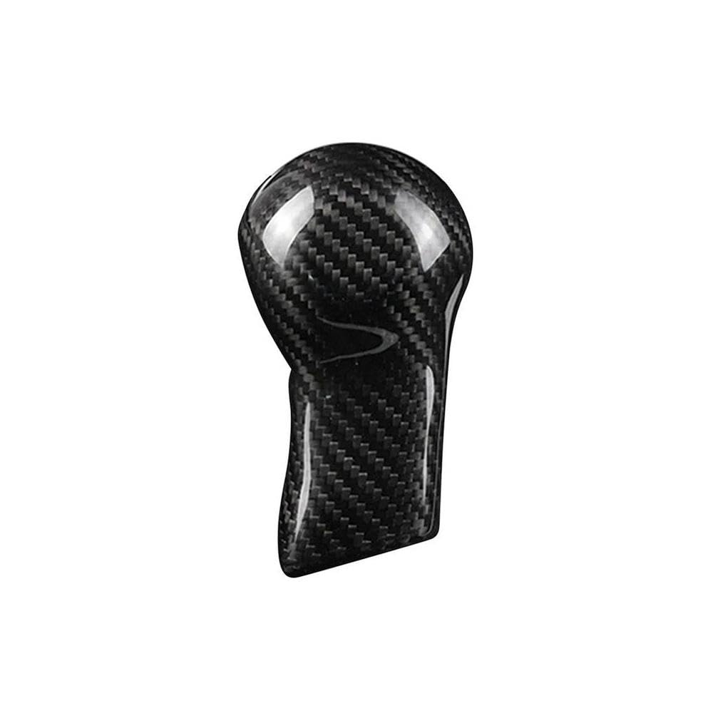 HYASDBWE Carbon Fiber Car Shift Knob Cover Shell for Chevrolet Camaro 2010 2011 2012 2013 2014 2015 Black/Red Gear Shifter Parts(Black)