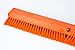 SPARTA 41891EC24 Omni Sweep Plastic Push Broom Head, Heavy Duty, Industrial Broom with Color Code System for Outdoor, Indoor, Garage, Concrete, Patio, Kitchen, Bathroom, 24 Inches, Orange (Pack of 3)