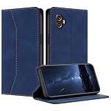 Mo-Beauty Cover Custodia per Samsung Galaxy Xcover6 Pro/Xcover Pro 2, Custodia Samsung Xcover6 Pro/Xcover Pro 2 Cover, Portafoglio Wallet Libro Flip Case Magnetica Supporto Custodia in PU Pelle (Blu)